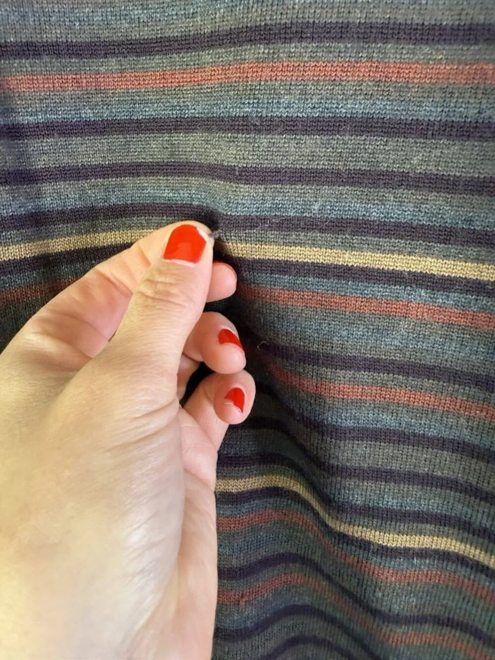 Vintage 90s Eddie Bauer Sweater Merino Wool Rainbow Stripe